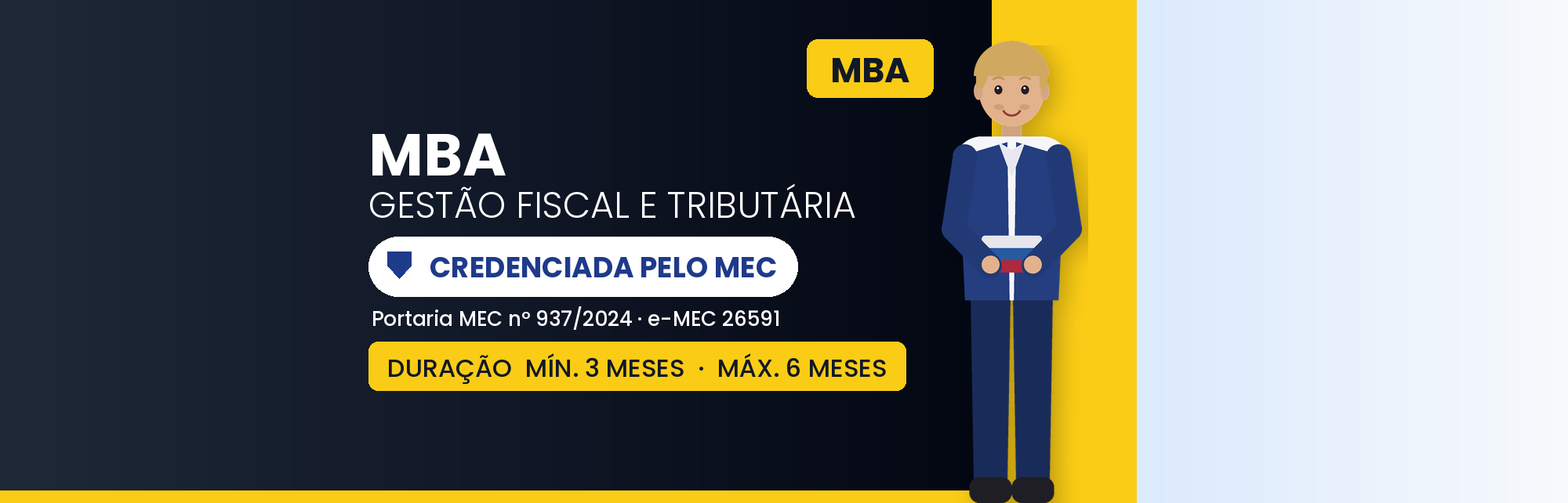 MBA em Gestão Fiscal e Tributária EAD: 570h em 8 a 12 Meses