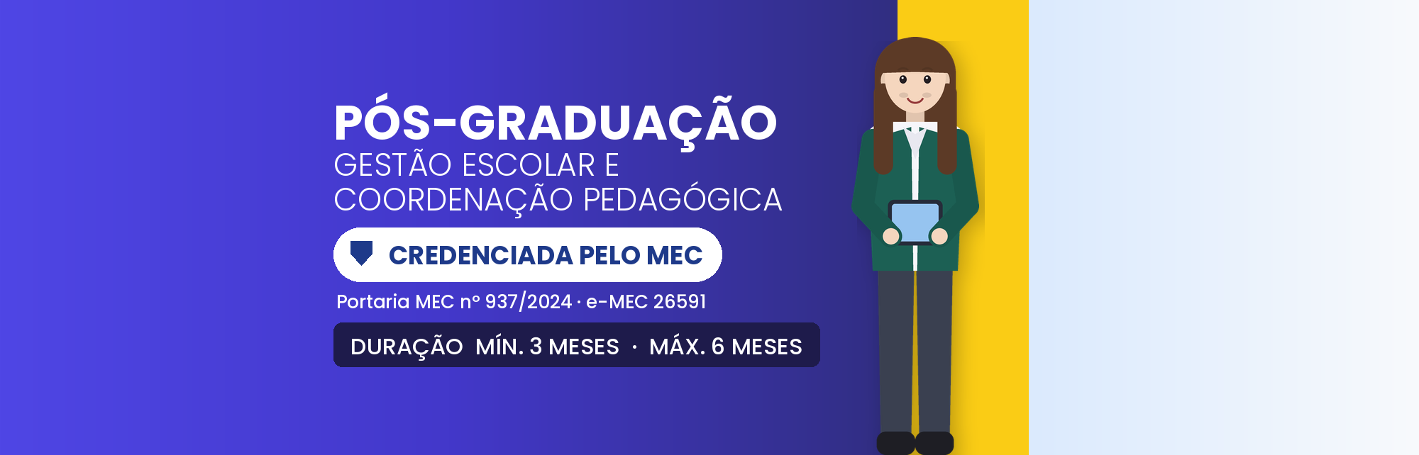 Pós em Gestão Escolar e Coordenação Pedagógica EAD: 360h
