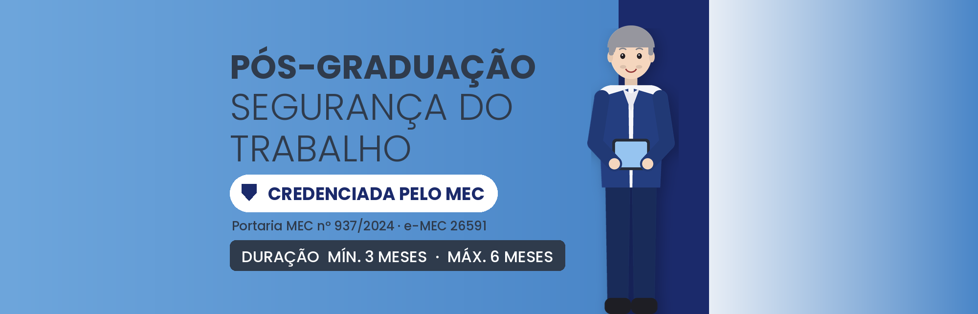 Pós-Graduação em Segurança do Trabalho EAD: 570h Nacional