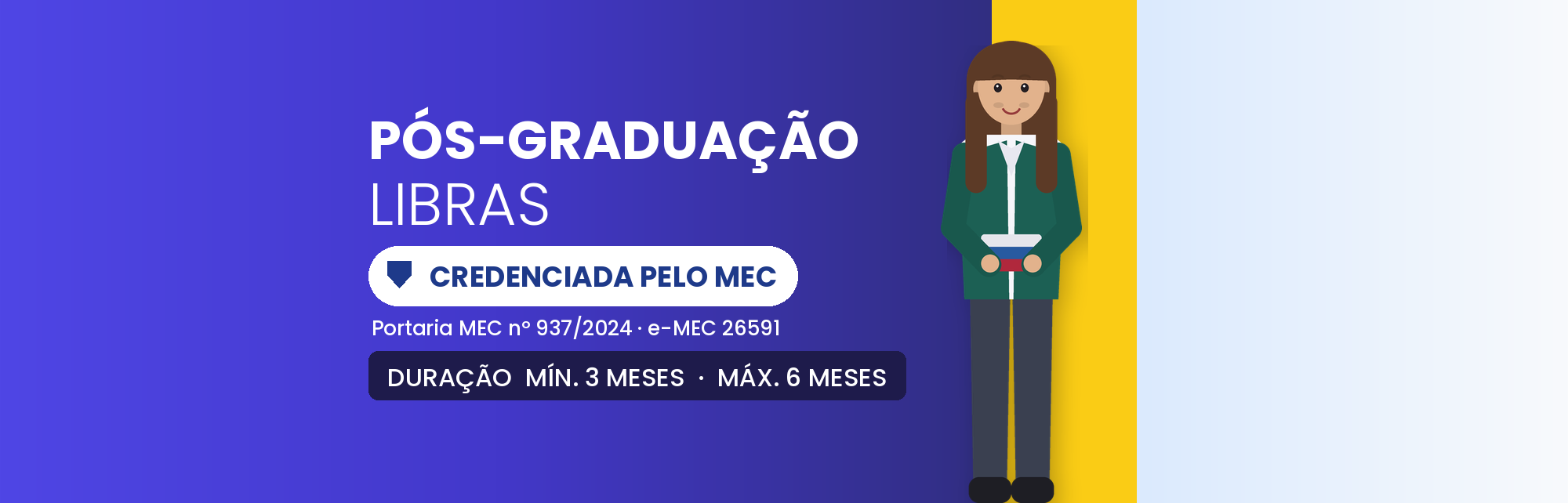 Pós-Graduação em Libras: 330h EAD Certificado Nacional
