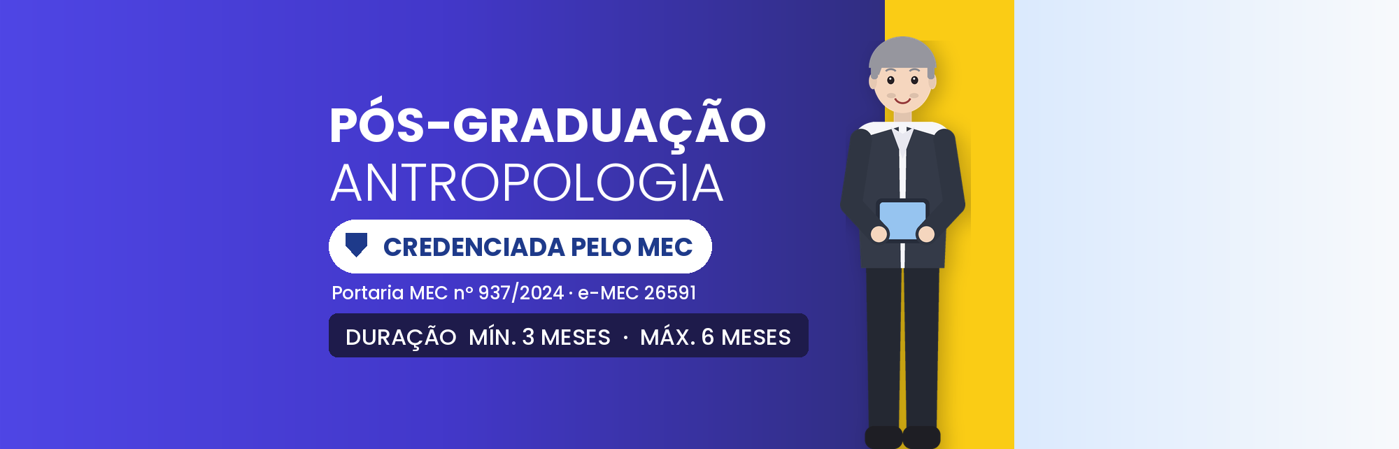 Pós-Graduação em Antropologia EAD: 450h em 3 a 6 Meses