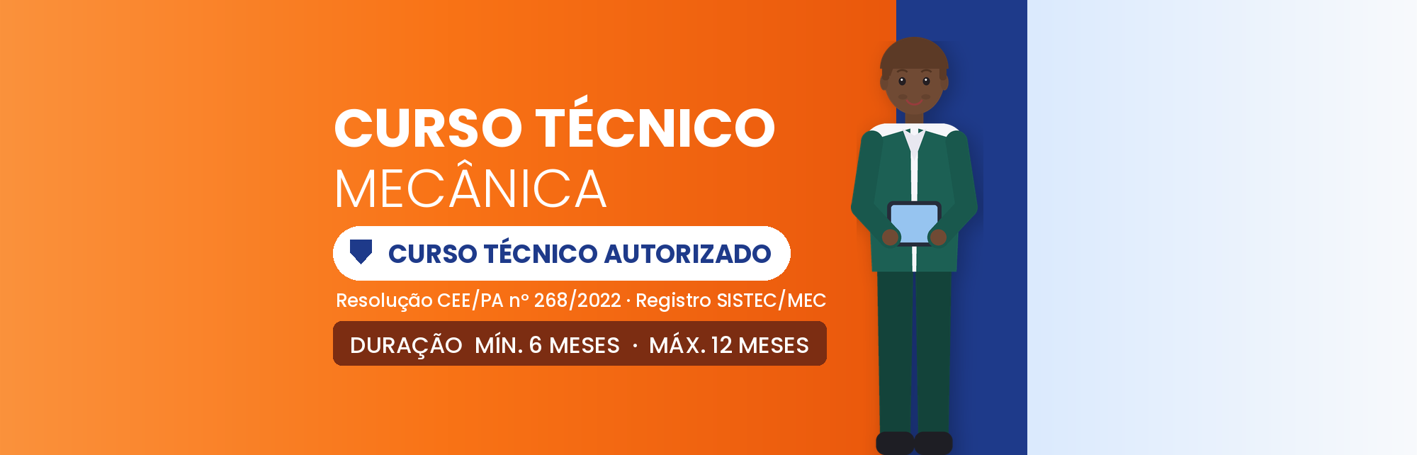 Capa do curso Curso Técnico em Mecânica EAD: 1.440h em 6 a 12 Meses