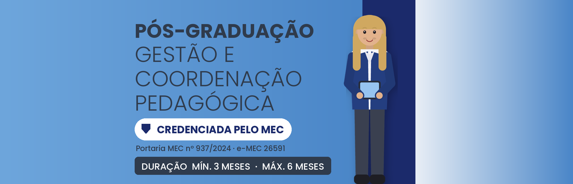 Pós em Gestão Escolar e Coordenação Pedagógica EAD: 360h
