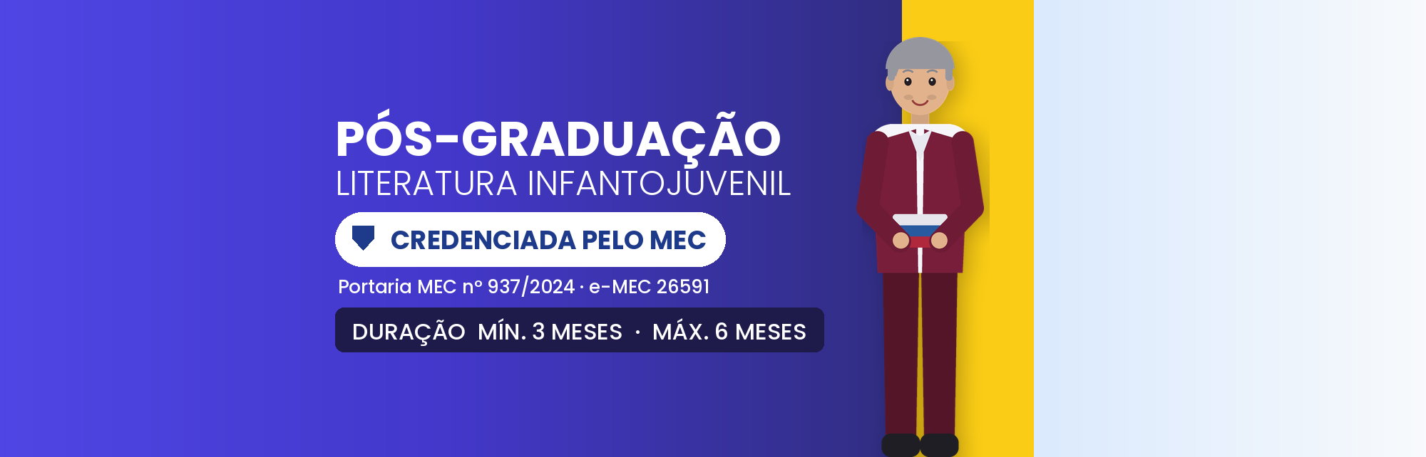 Pós em Literatura Infantojuvenil EAD: 360h em 3 a 6 Meses