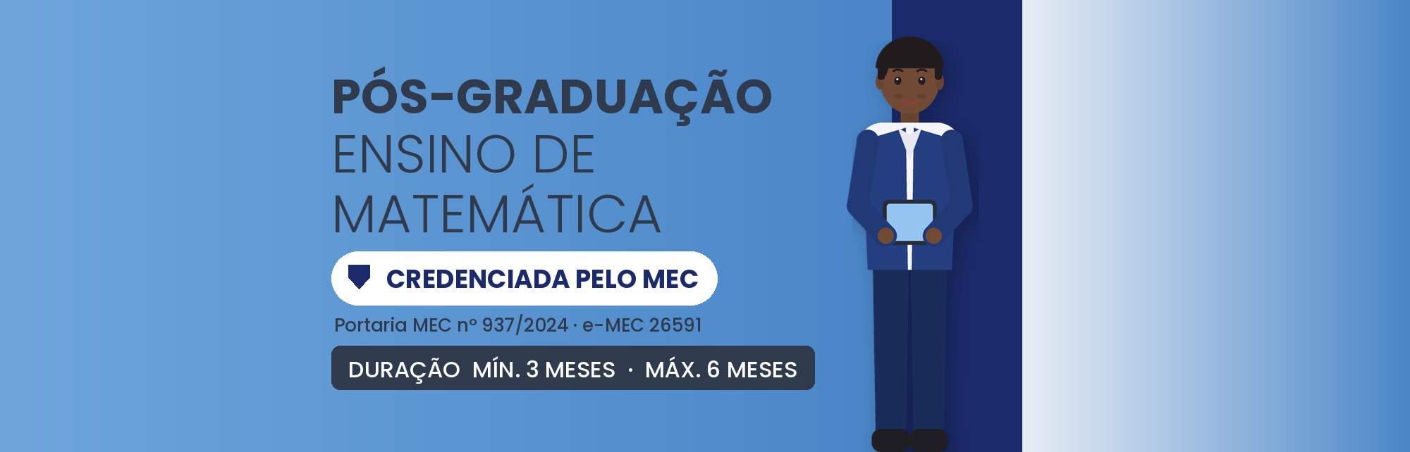 Pós em Ensino de Matemática EAD: 360h em 3 a 6 Meses