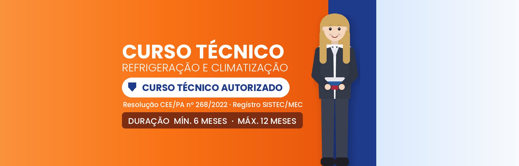 Capa do curso Curso Técnico em Refrigeração e Climatização EAD: 1.170h
