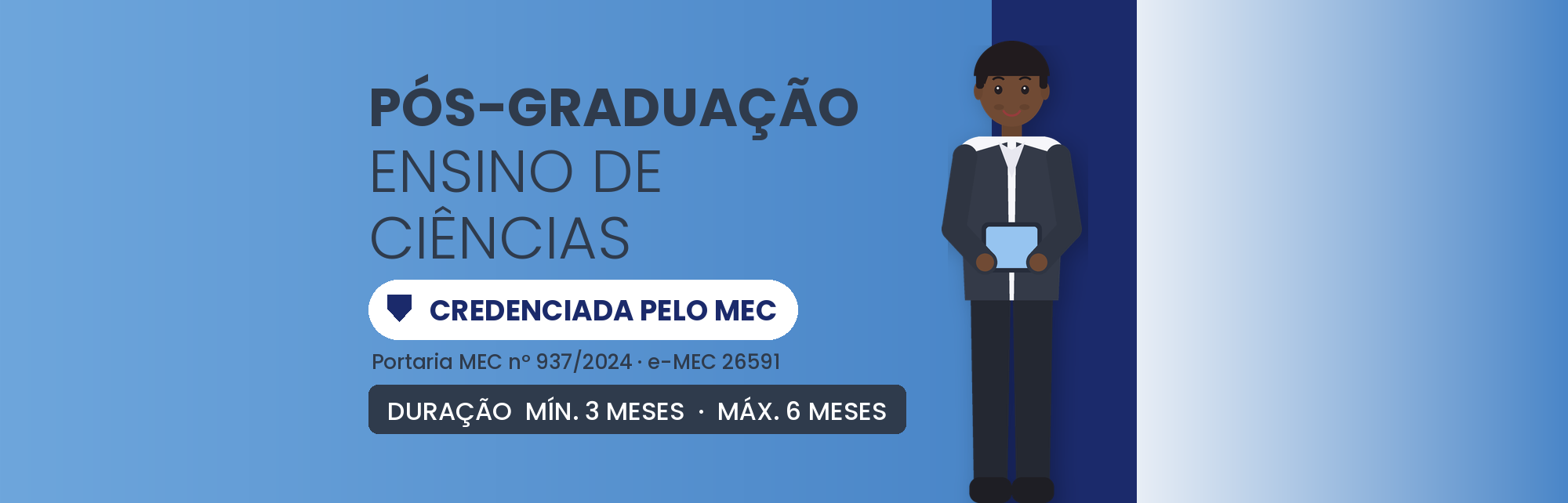 Pós-Graduação em Ensino de Ciências EAD: 360h em 3 a 6 Meses