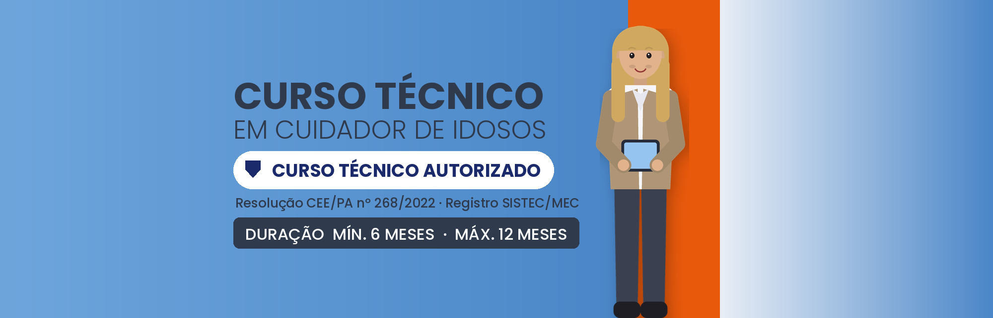 Técnico em Cuidador de Idosos EAD: 1.320h em 6 a 12 Meses
