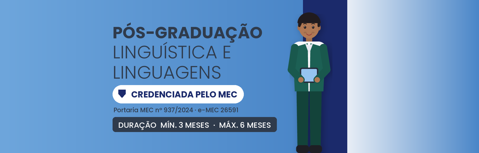 Pós em Linguística e Linguagens EAD: 360h em 3 a 6 Meses