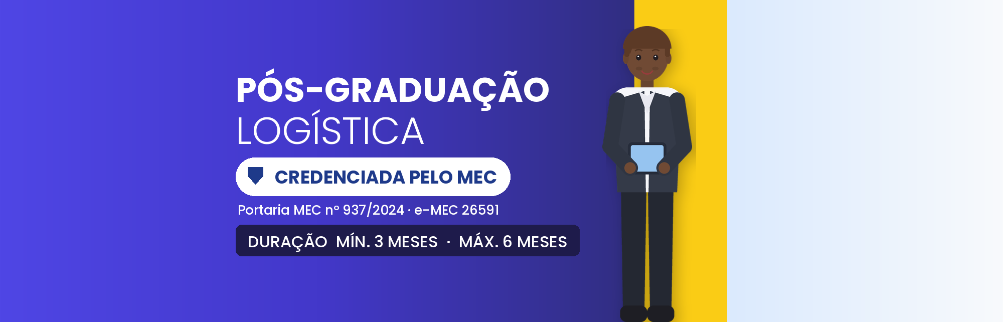 Capa do curso Especialização em Logística: 570h, 100% Online EAD
